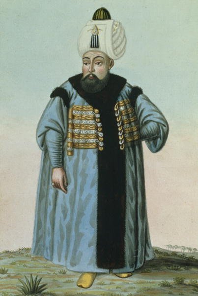 Selim II (1524-74) called 'Sari', the Blonde or the Sot, Sultan 1566-74, from A Series of Portraits of the Emperors of Turkey, 1808