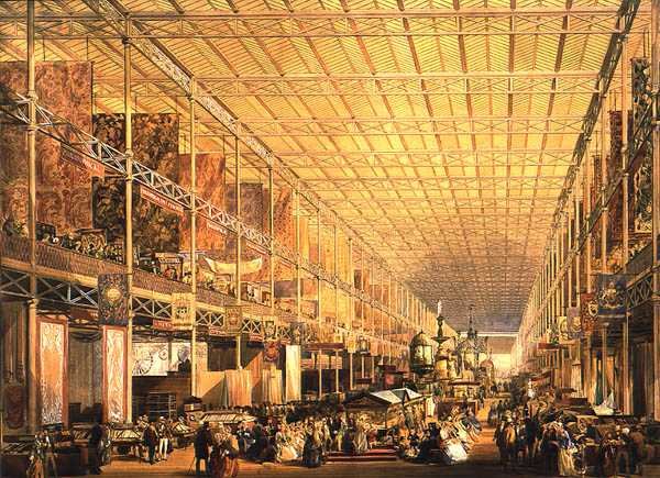 Interior of the Great Exhibition of All Nations, 1851