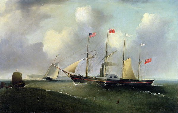 The Great Western off Portishead, 1838