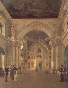 Interior of the Great Church in the Winter Palace, 1829