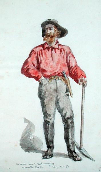 Portrait of a gold seeker in Nova Scotia, 1861