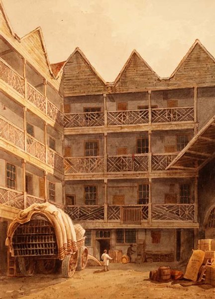 Bull and Mouth Inn, 1817