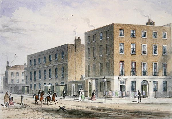 View of Soho Square and the Catholic Chapel, 1850