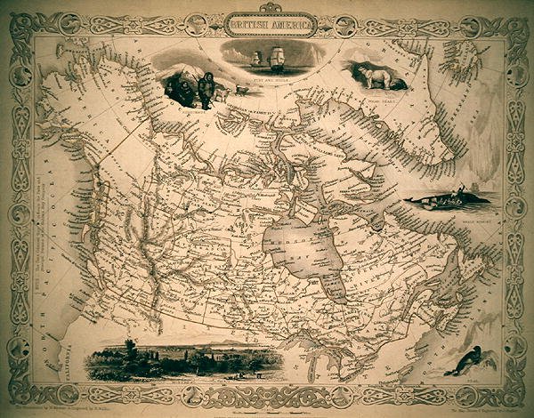 Map of British America
