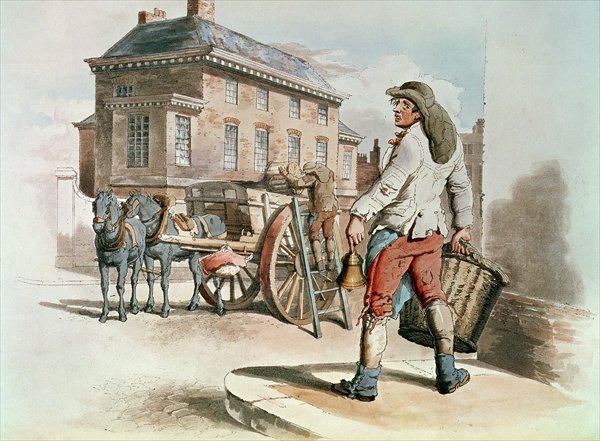 Refuse Collector, from Costumes of Great Britain, published by William Miller, 1805