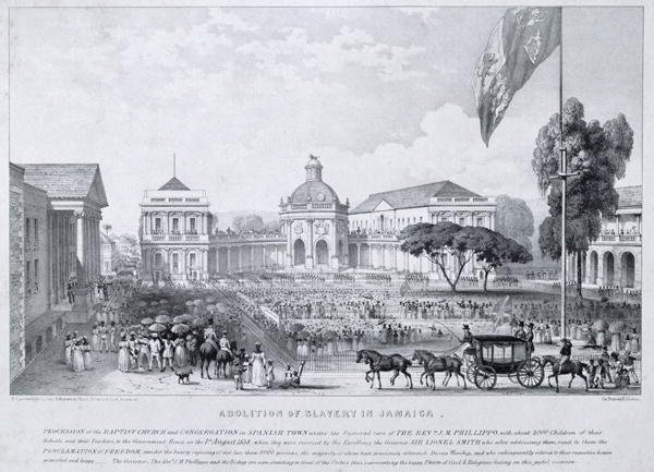 Abolition of Slavery in Jamaica, published by R. Cartwright, London, 1838