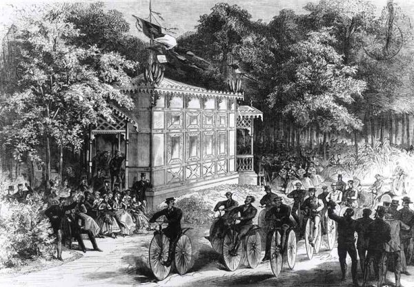 A Velocipede Race at Pre Catelan, c.1860-70