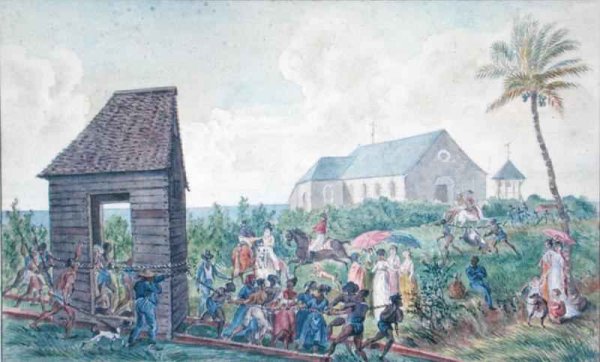 Construction of a house or a chapel in Saint-Benoit, Isle of Reunion, 1813