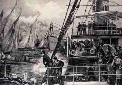 The Prince of Wales Starting the Jubilee Yacht Race, from The Illustrated London News, 25th June 1887