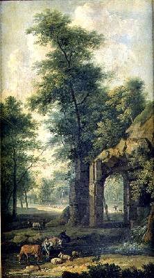 A Woodland Landscape with a Milkmaid