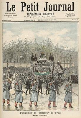 The Funeral of the Emperor of Brazil The Carriage from Le Petit Journal 26th December 1891