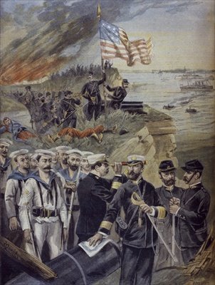 Spanish American war landing at Guantanamo Cuba