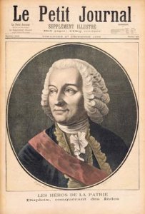 Portrait of Joseph Francis Dupleix 1697-1763 illustration from Le Peit Journal 27th December 1896