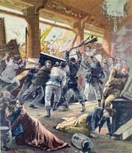 The European Legation Besieged by the Chinese Rebels in Peking from Le Petit Parisien