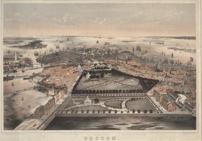 Birds Eye View of Boston