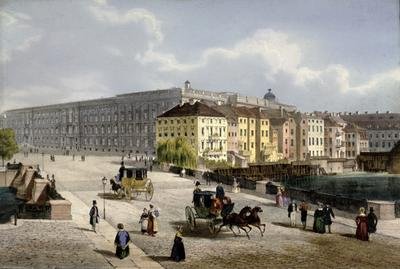 Schlossbrucke in Berlin by Karl Friedrich Schinkel
