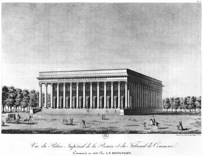 View of the Bourse Imperial Palace and the Commercial Court Paris