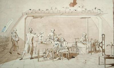 Antoine Lavoisier 1743-94 and his Experiments into Respiration
