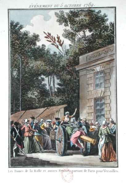 The women of Les Halles marching to Versailles