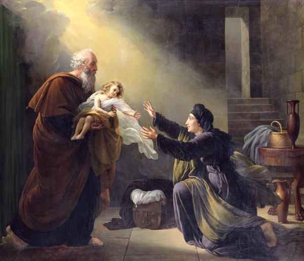 Elijah Resuscitating the Son of the Widow of Sarepta