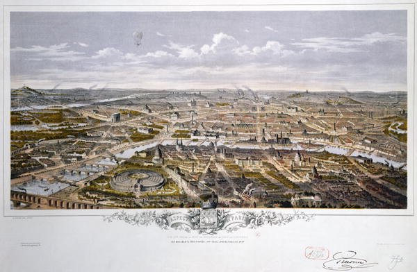 View of Paris from Bois de Boulogne