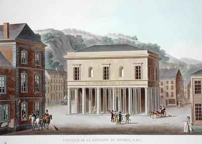 Portico of the Fountain of Pouhon at Spa from Choix des Monuments, Edifices et Maisons les plus remarquables du Royaume des Pays Bas