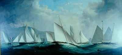 Preparing for the Start Dart Yacht Club Regatta