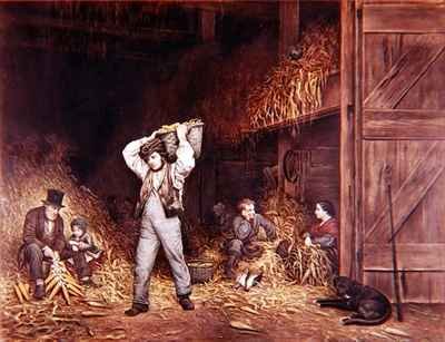 Husking Corn