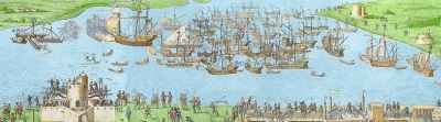 The Encampment of the English Forces near Portsmouth during the Battle of the Solent 5