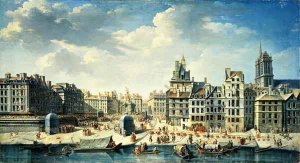 A square on the banks of the Seine in Paris