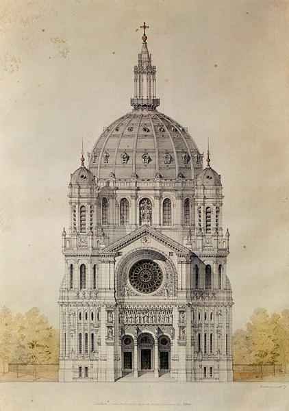 West facade of the Church of St. Augustin, Paris