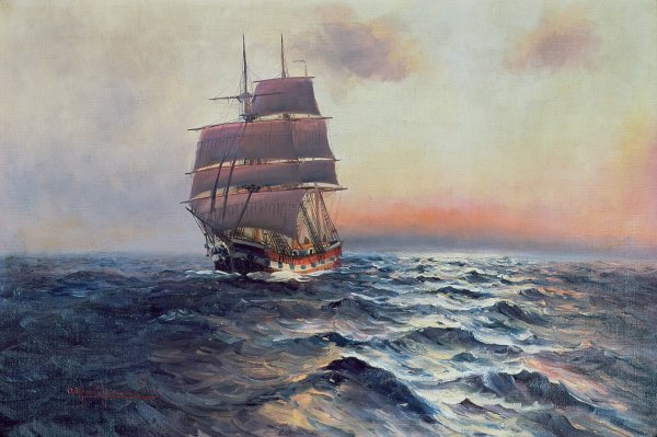 Sailing Ship at Sea