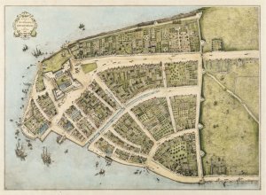 Redraft of The Castello Plan, New Amsterdam in 1660