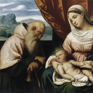 Maria with the child and the St. Anthony