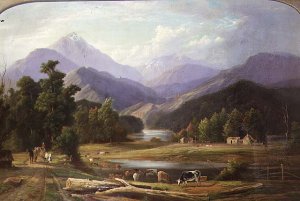 New Zealand Landscape  1872