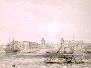 Greenwich Hospital, engraved by Thomas Picken (fl.1838-d.1870), pub. 1852 by Lloyd Bros. & Co.