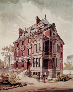 Project for a villa, end 19th century