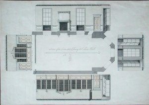Section of the Intended Library at Cobham Hall, Kent