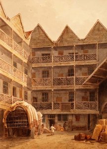 Bull and Mouth Inn, 1817
