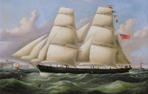 A Two Masted Schooner off Dover
