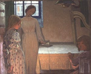 Study for A Winters Evening, c.1900