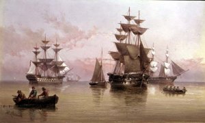 Evening Shipping Scene
