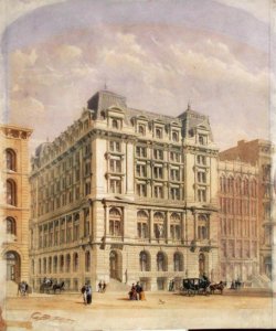 A Competition Drawing for the Equitable Assurance Building, 1867