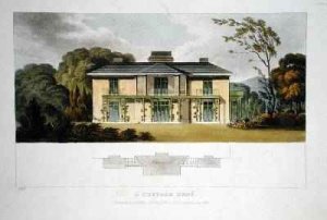 A Cottage Orne, from Ackermanns Repository of Arts, published 1818