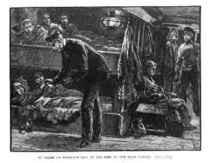 On Board an Emigrant Ship at the Time of the Irish Famine