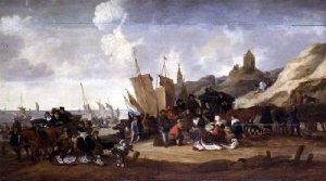 A Scene on the Coast near Scheveringen