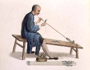 An Arrow Maker plate 15 from The Costume of China