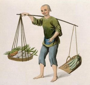 A Boy with Vegetables