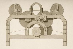 End elevation of a Throstle