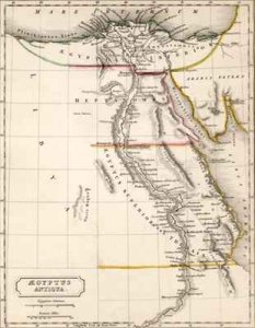 Map of Aegyptus Antiqua Ancient Egypt
